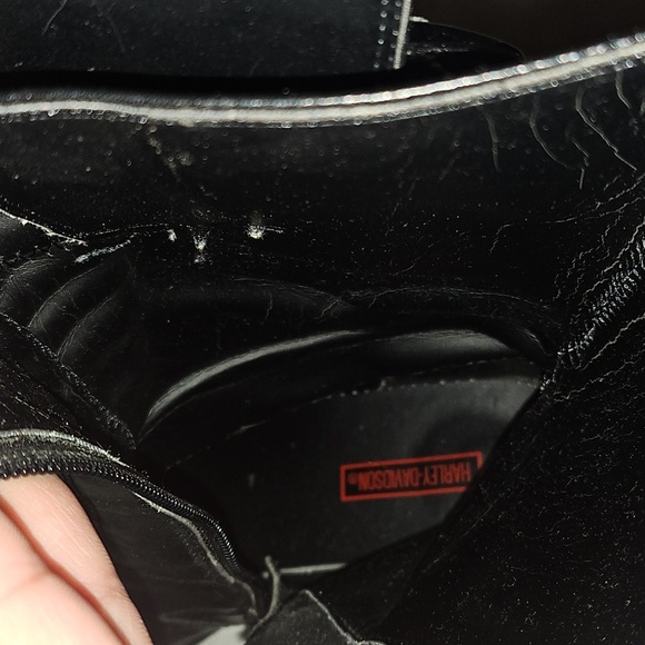 Harley-Davidson Women's Black Leather Boots Size 8 - Picture 11 of 16